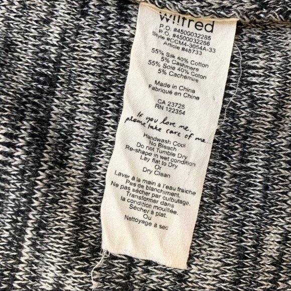 Aritzia Wilfred Flaubert Cardigan Sweater Duster Heathered Grey Draped Size XS - Picture 11 of 14